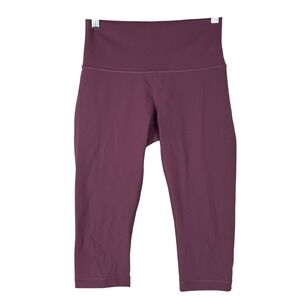 Lululemon Wunder‎ Under Hi-Rise 1/2 Tight Full-On Luxtreme 17" Size 6 So Merlot